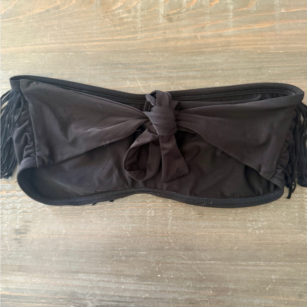 L*Space Black Fringe Bikini Swimwear - Picture 2 of 2